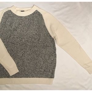 Gap Sweater Gray and White Colorblock (M)